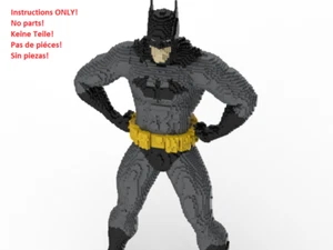 LEGO Batman statua a grandezza naturale istruzioni per la costruzione SOLO ISTRUZIONI SENZA MATTONCINI - Foto 1 di 8