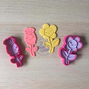 Fiori Flower Margherita Rosa Formine Biscotti Ripieni Cookie Cutter 7/8cm - Picture 1 of 1