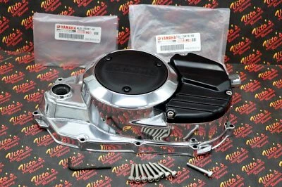 NEW POLISHED Banshee clutch engine cover OEM FACTORY + OEM inserts + bolt kit - Image 1 of 4