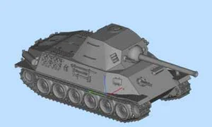 Modellino serbatoio medio tedesco Skoda T25 1/72 stampato in 3D non verniciato- - Foto 1 di 4