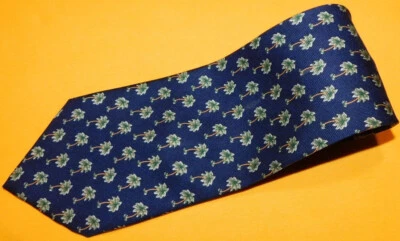 CORBATA CON MOTIVO DE ÁRBOL AZUL/NARANJA/VERDE TOMMY BAHAMA - CORBATAS PARA EL CUELLO - CORBATAS DE DISEÑADOR. Foto 1 de 3