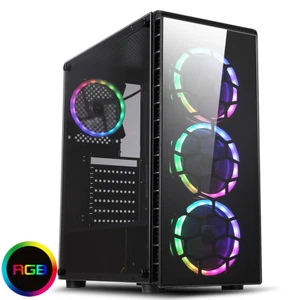 Ultra Fast A10 Quad Core 4.2 8GB 1TB Home Gaming Desktop PC Computer Raider RGB - Picture 1 of 2