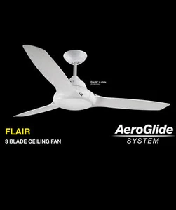 FANTECH Flair ceiling fan 36" white 3 blade with self ventilating motor FLR36WH - Picture 1 of 3