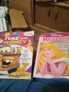 Disney Work Books Princess Reading Comprehension & Time & Money 2nd Grade Learng - Picture 1 of 3