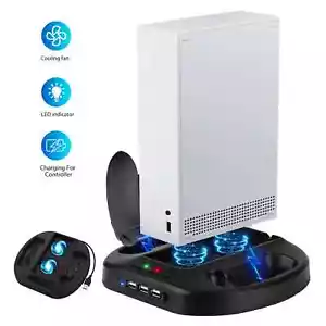 Vertical Cooling Stand Controller Charging Station Fan 3 USB For Xbox Series S/X - Picture 1 of 11