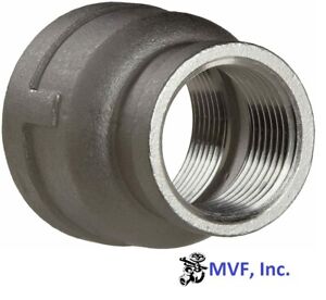 1/2" X 1/4" 150 Female NPT Bell Reducer Coupling 304 Stainless SS19040241304