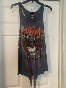 HARLEY-DAVIDSON American Legend Embellished Top Size S NWT - Picture 1 of 3