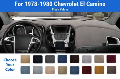 Dashboard Dash Mat Cover for 1978-1980 Chevrolet El Camino (Plush Velour) - Image 1 of 4