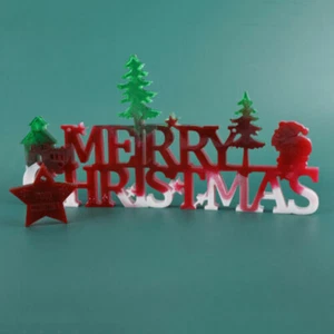 Merry Christmas Silicone Mold Jewelry Casting Resin Epoxy Mould Craft Tool Decor - Picture 1 of 16
