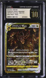 CGC 10 Pristine Giratina Vstar 261/172 Vstar Universe 2022 Pokémon japonés s12a - Imagen 1 de 2