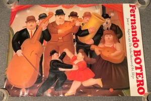 Fernando Botero Dancing In Colombia 1981 Exhibit Poster Original Print Japan Vtg - Picture 1 of 9