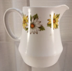 Noritake Progressions N827 SAHNEKÄNNCHEN weiß & gelb Blume Japan 4" kleiner Krug - Bild 1 von 10