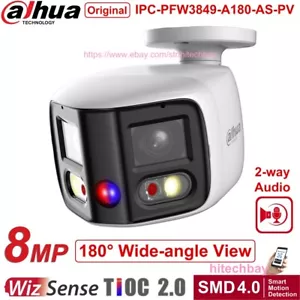 Dahua 8MP 180° Panoramic 2-Way Talk PoE TiOC2.0 camera IPC-PFW3849S-A180-AS-PV - Picture 1 of 8