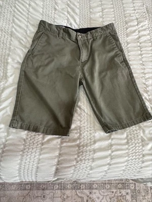 Volcom Corps Men’s Cargo Shorts Size 32 Green Cotton Twill Classic Fit - Image 1 of 4