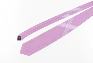 Daniel Hechter Men's Pink Silk Check Pattern Tie - Picture 1 of 12