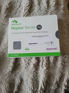 Brand New Unopened Box Mepilex Border Antimicrobial Silicone Foam Dressings - Picture 1 of 2