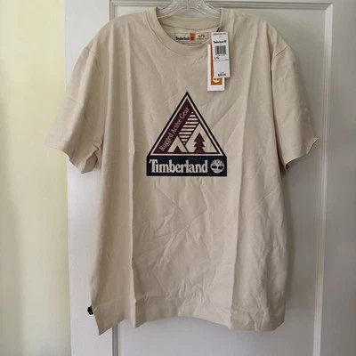 Men's Timberland Short Sleeve Logo Authentic Fit T-Shirt, Large 100% Cotton - Image 1 of 4
