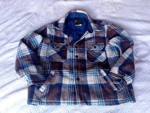 Sears, Wool, Lumberjack Shacket. lined. Large 24"pit To Pit - Picture 1 of 7