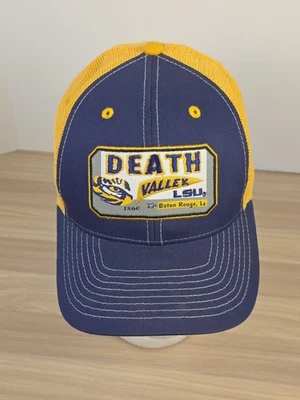 Zephyr LSU Death Valley  Trucker Hat Snap Back Purple Yellow Embroidered - Image 1 of 4