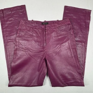 bcbgmaxazria Lederhose violett gefüttert Damen 4 28 x 31 butterweich Festival - Bild 1 von 11