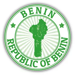 Benin Karte Grunge Gummistempel Auto Autoaufkleber Aufkleber - "GRÖSSEN" - Bild 1 von 1