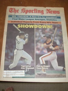 Ottobre 1984 The Sporting News SOLO COPERTINE - Trammell Tigers HOF Garvey Padres - Foto 1 di 1