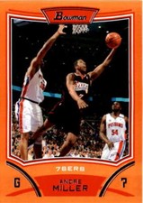 2008-09 Bowman Orange #78 ANDRE MILLER  /299 Philadelphia 76ers Basketball