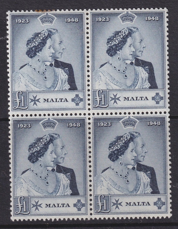 Malta, Scott 224 (SG 250), MNH block of four (toned perfs at TL) - Imagem 1 de 1