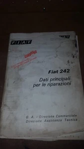 manuale officina fiat 242 (dati caratteristiche) 09-1976 - Foto 1 di 4
