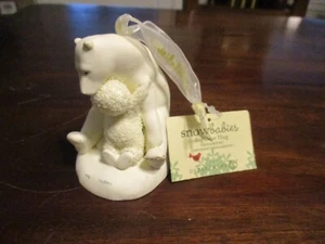 Snow babies Big Bear Hug Ornament Enesco Dept. 56 Porcelain Polar bear & baby - Picture 1 of 8