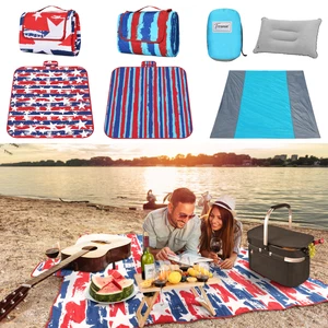 Beach Mat Outdoor Picnic Blanket Rug Mattress Camping Waterproof Sand Free Pad - Picture 1 of 30