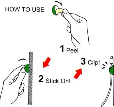 Multi-purpose Cable Clips, CC-908, 6pcs - Image 1 of 2
