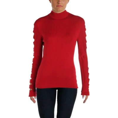 Suéter Aqua Mujer Mangas Recortadas Otoño Invierno Simulado Cuello Alto ROJO Talla S $98 Foto 1 de 2