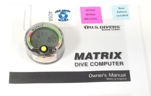 US Divers / Aqua Lung Matrix Scuba Dive Diving Computer Puck Module with Manual - Picture 1 of 9