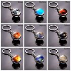 Unique Chain Planet Keyring Galaxy Ball Double Sided Solar System Keychain