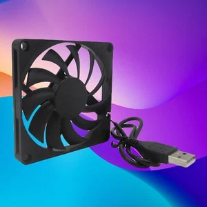 USB Cooling Fan 80x80x15mm D-C 5V 80mm Brushless CPU Computer Laptop Cooler Fan - Photo 1/12
