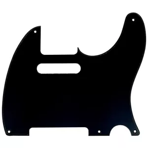 5-Hole 1-Ply Black Pickguard for Fender USA MIM Standard Telecaster Tele 50's - Picture 1 of 1