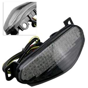 Integrated LED Tail Light Turn Signals For Kawasaki Ninja 650R ER-6 09-10 Smoke - Picture 1 of 6