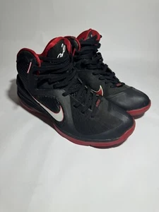 Size 12.5 - Nike LeBron 9 Miami Away Black White Red 2011 Used - Picture 1 of 13