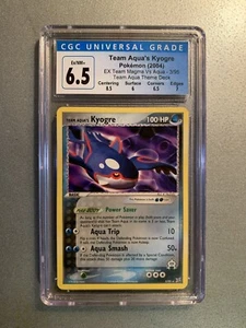 Team Aqua's Kyogre Theme Deck EX Team Magma vs Aqua 3/95 CGC 6.5 English Pokémon - Picture 1 of 2