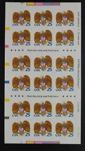 US Stamps SC#2431a EAGLE & SHIELD MNH Booklet Pane of 18. FREE SHIPPING!! - Picture 1 of 2