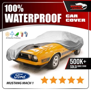 FORD MUSTANG MACH 1 1971-1973 CAR COVER - 100% Waterproof 100% Breathable - Picture 1 of 11