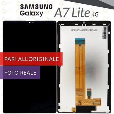 DISPLAY SAMSUNG GALAXY TAB A7 LITE 4G SM-T225 SCHERMO LCD VETRO PARI ORIGINALE - Immagine 1 di 2