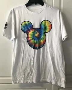 NEFF x Colección Disney Mickey Mouse Tie Dye Head Camiseta Blanca - Grande L - Imagen 1 de 5