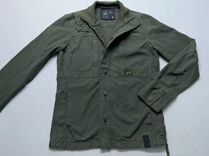 G-Star Raw Jacket Women’s Size Large Raw Denim Army Military Green Zip Button - Picture 1 of 20