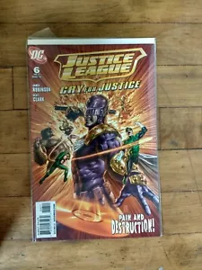 DC Justice League #6 Cry for Justice Pain and Destruction! Unread Condition - Picture 1 of 1