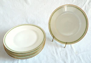 6 assiettes de table - porcelaine de Paris - Damon - fin XIXe siècle - Imagen 1 de 10