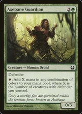 1x Axebane Guardian Foil Light Play English Return To Ravnica MTG Magic