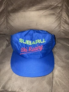 Vintage Subaru, Ski Racing, Very Rare Hat, BLUE/YELLOW Embroider - Picture 1 of 3