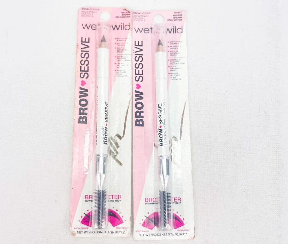 Wet N Wild Brow Sessive Pencil Medium Brown 0.02 Oz (0.7 G)
